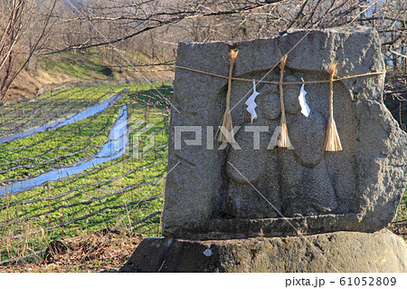 安曇野　わさび田の道祖神 61052809