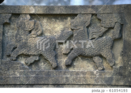 玉陵　欄干の彫刻 61054193