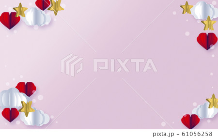 かわいいポップなオブジェクトの背景 かわいいポップなオブジェクトの背景 61056258