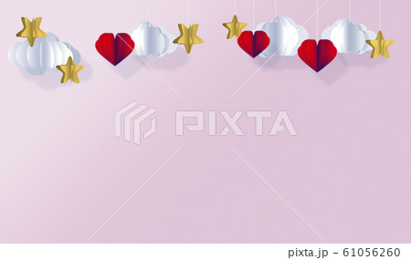 かわいいポップなオブジェクトの背景のイラスト素材