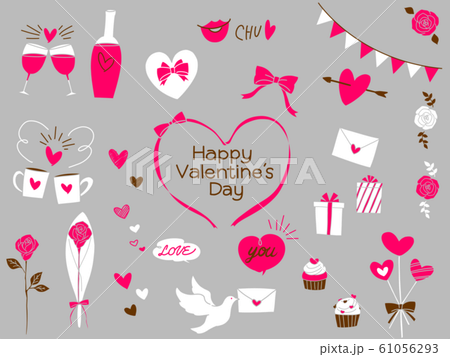 Valentine S Day Fashion Hand Painted Material Stock Illustration