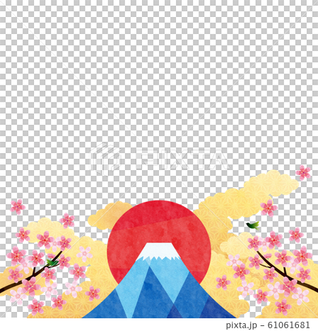 Background material-Sakura, Japanese pattern cloud, Fuji, Ugui 1 tech Background material-Sakura, Japanese pattern cloud, Fuji, Ugui 1 tech 61061681