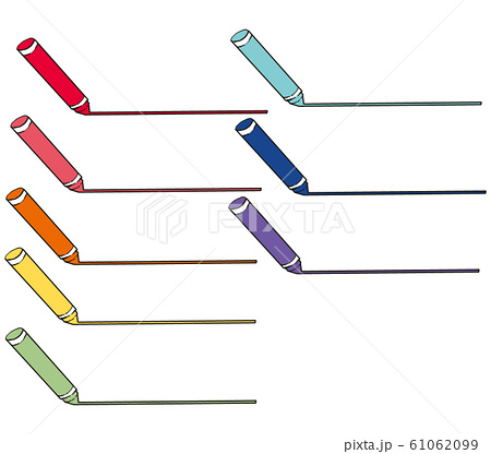 クレヨンと線 背景素材のイラスト素材