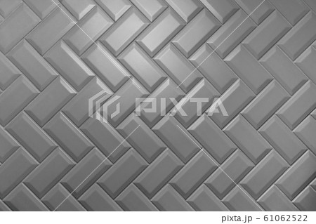 Beveled emerald matt ceramic tiles pattern laid herringbone 61062522