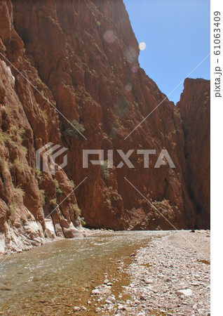 モロッコ、カスバ街道、トドラ峡谷、トドラ川 61063409