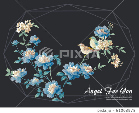 透明水彩 水彩画 花 61063978