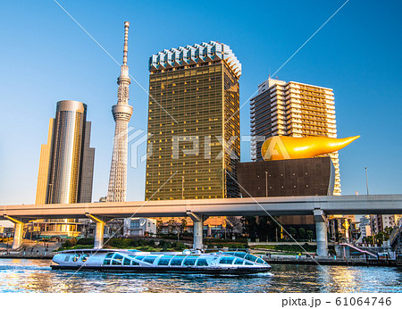 日本の東京都市景観 東京スカイツリーやエメラルダスなどを望む=2020年1月3日撮影 日本の東京都市景観 東京スカイツリーやエメラルダスなどを望む=2020年1月3日撮影 61064746