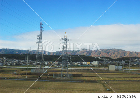 the train view of landscape or field  japan 61065866