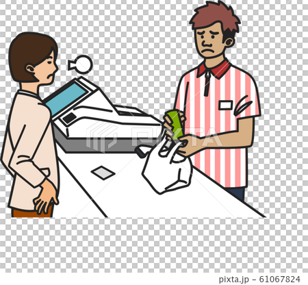 Foreign convenience store staff <Cramer> <Asian male> 61067824