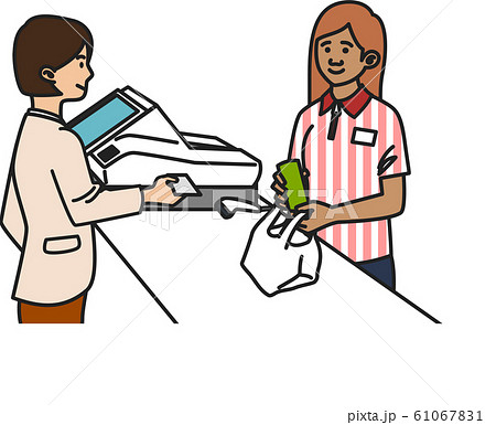 外国人コンビニスタッフ<笑顔><アジア人女性> 外国人コンビニスタッフ<笑顔><アジア人女性> 61067831