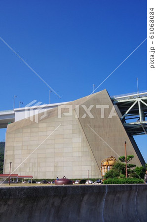 明石海峡大橋 淡路島側から 明石海峡大橋 淡路島側から 61068084