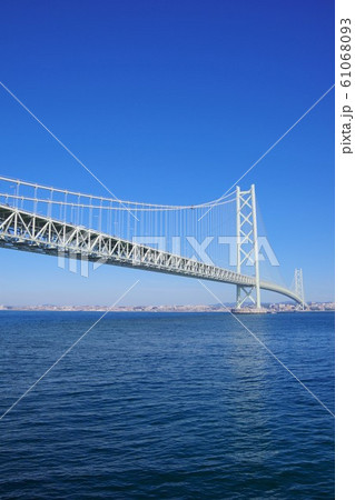 明石海峡大橋 淡路島側から 明石海峡大橋 淡路島側から 61068093