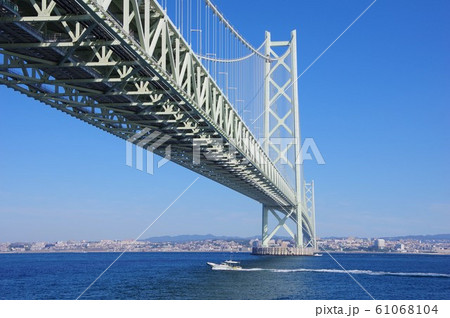 明石海峡大橋 淡路島側から 明石海峡大橋 淡路島側から 61068104