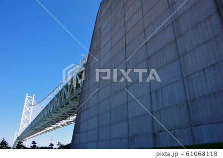 明石海峡大橋 淡路島側から 明石海峡大橋 淡路島側から 61068118
