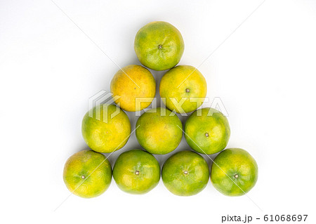 Group of citrus on white isolated background	 61068697