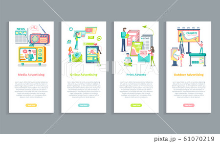 Online Outdoors Advertising, Print Media Adverts 61070219