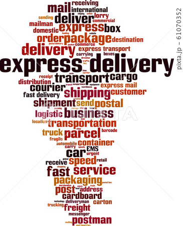 Express delivery word cloud Express delivery word cloud 61070352