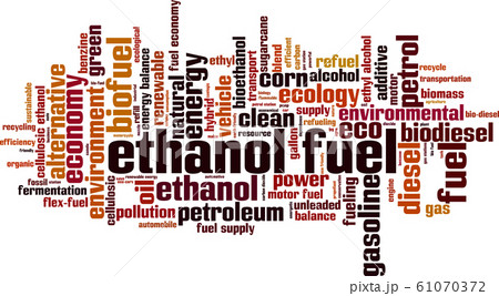 Ethanol fuel word cloud Ethanol fuel word cloud 61070372