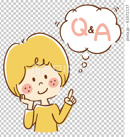 Q & A Female Illustration - Stock Illustration [61072137] - PIXTA