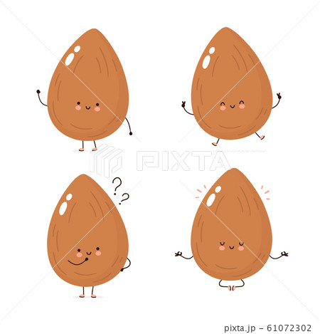 Almond sketch icon. | Stock vector | Colourbox