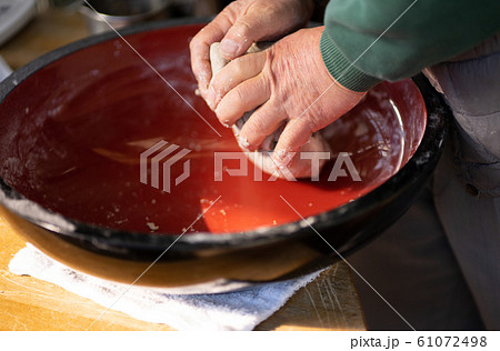 家庭での蕎麦打ち 家庭での蕎麦打ち 61072498