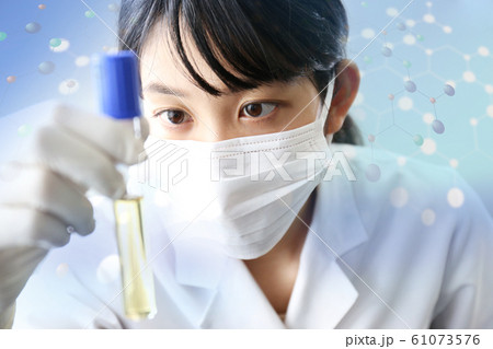 実験する若い研究者 実験する若い研究者 61073576