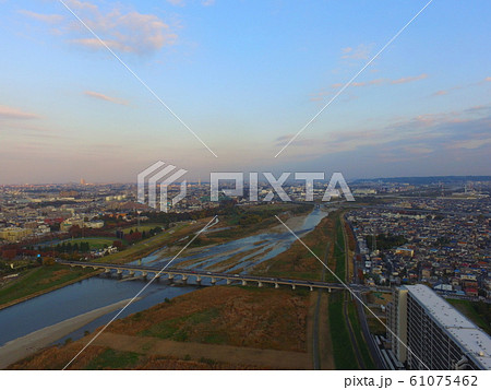 多摩川・日野橋〜ドローンで空撮(東京都日野市) 多摩川・日野橋〜ドローンで空撮(東京都日野市) 61075462