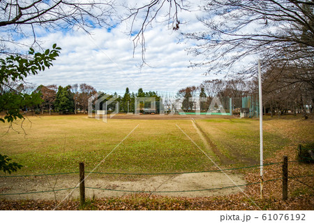 12月正午過ぎ栃木県宇都宮市清原南公園隣接した野球場 12月正午過ぎ栃木県宇都宮市清原南公園隣接した野球場 61076192