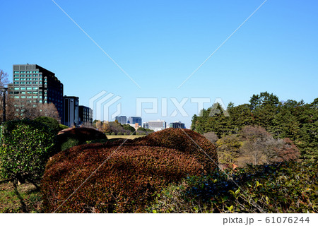 東京 晩秋の皇居周辺 桜田濠と都市風景 放送局など 東京 晩秋の皇居周辺 桜田濠と都市風景 放送局など 61076244