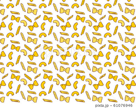 パスタ ペンネ パターン 柄 イラストのイラスト素材