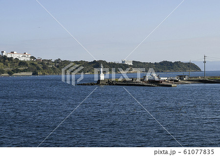 鹿児島県指宿市山川金生町の山川港 鹿児島県指宿市の鹿児島湾入口 鹿児島県指宿市山川金生町の山川港 鹿児島県指宿市の鹿児島湾入口 61077835