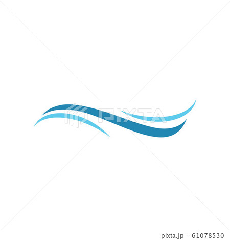 Water wave icon vector Water wave icon vector 61078530