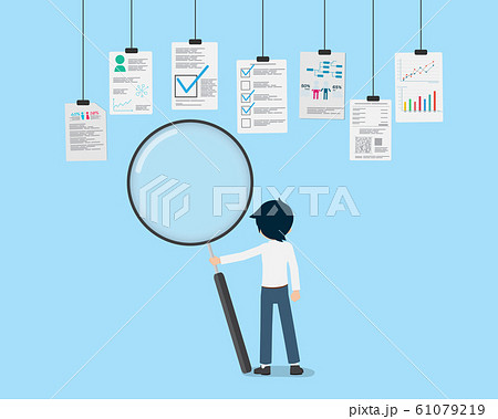 Salary Man studying and researching a lot of Salary Man studying and researching a lot of 61079219