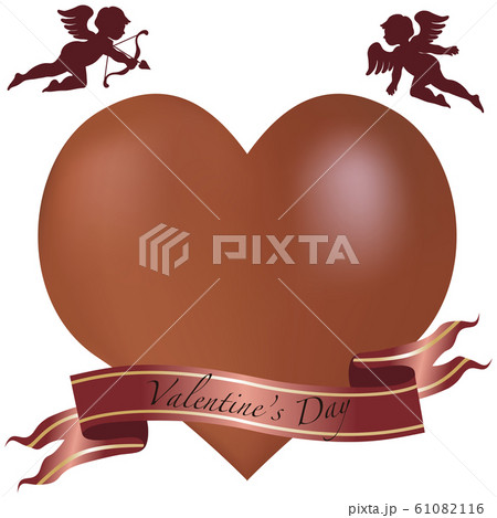 バレンタイン キューピッド ハート チョコレート リボン ギフト バレンタイン キューピッド ハート チョコレート リボン ギフト 61082116