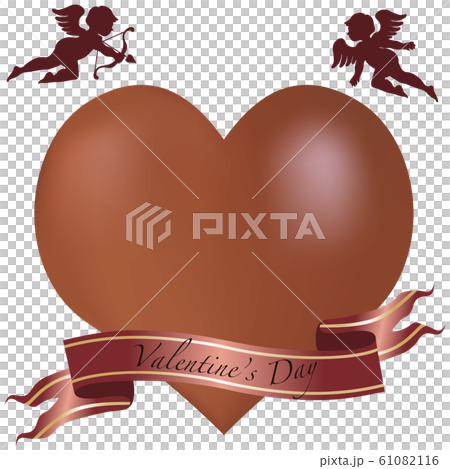 バレンタイン キューピッド ハート チョコレート リボン ギフト バレンタイン キューピッド ハート チョコレート リボン ギフト 61082116