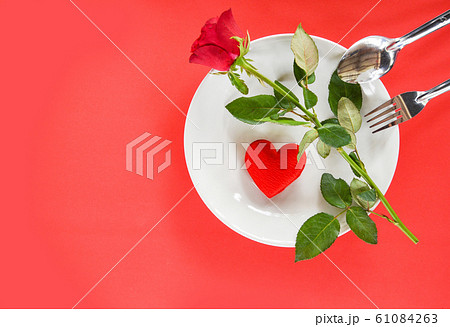 Valentines dinner romantic love food and love 61084263