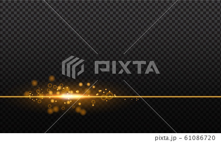 Golden magic wave. Gold trail isolated on transparent background. Luminescent wave with bright bokeh and sparkles. Golden magic wave. Gold trail isolated on transparent background. Luminescent wave with bright bokeh and sparkles. 61086720