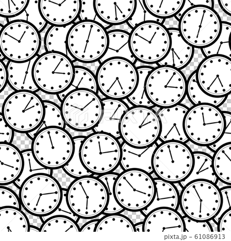 Simple clock seamless pattern 4 - Stock Illustration [61086913] - PIXTA