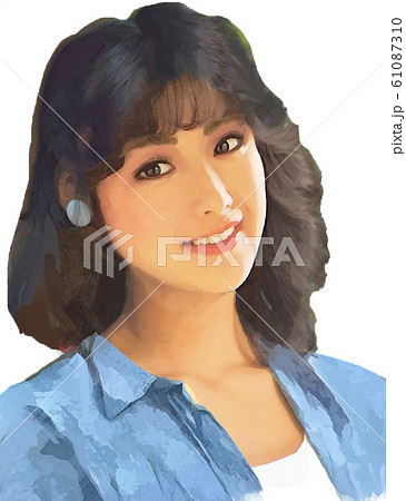 80年代ヘアスタイルの女性のイラスト素材 61087310 Pixta