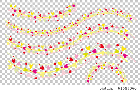 Heart line frame set - Stock Illustration [61089066] - PIXTA
