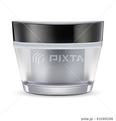 Cosmetic cream jar. Moisturizer product package Cosmetic cream jar. Moisturizer product package 61089286