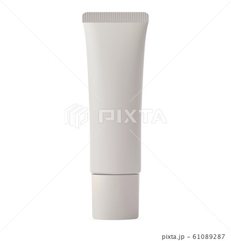 Cream tube. White plastic cosmetic package blank Cream tube. White plastic cosmetic package blank 61089287