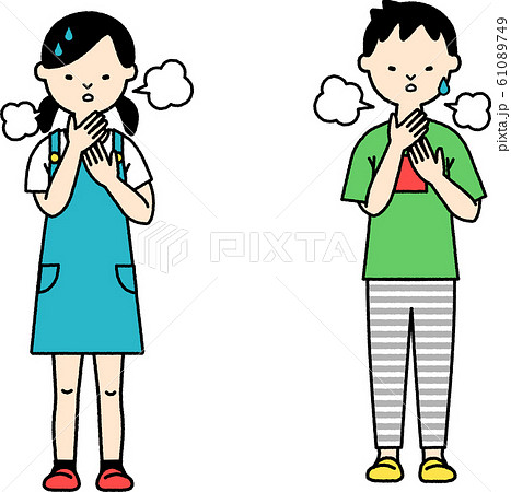 息切れのイラスト素材