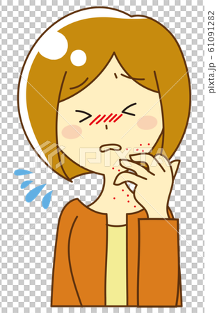 Hay fever woman 61091282