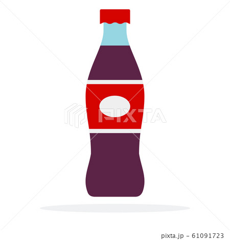 Sweet soda drink with gas vector flat material design isolated object on white background. 61091723