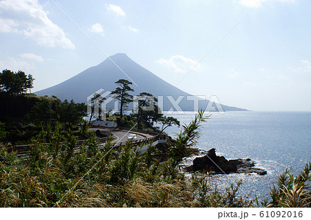 鹿児島 開聞岳の見える観光スポット 瀬平公園の景観 鹿児島 開聞岳の見える観光スポット 瀬平公園の景観 61092016