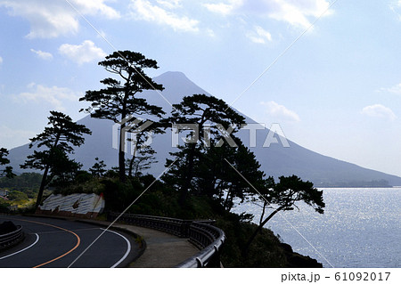 鹿児島　開聞岳の見える観光スポット　瀬平公園の景観 61092017