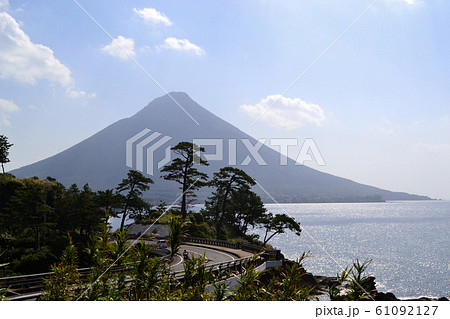 鹿児島 開聞岳の見える観光スポット 瀬平公園の景観 鹿児島 開聞岳の見える観光スポット 瀬平公園の景観 61092127