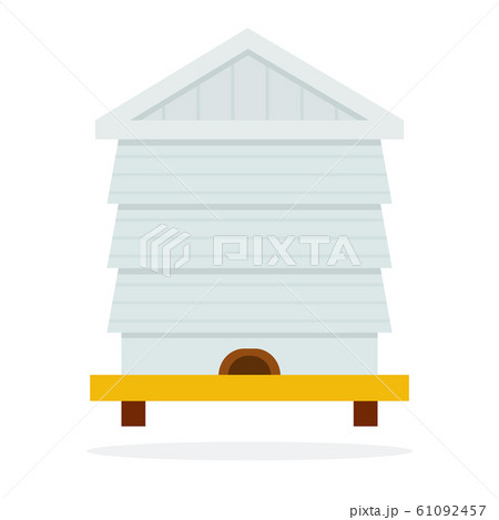 Bee hive vector flat material design isolated object on white background. 61092457