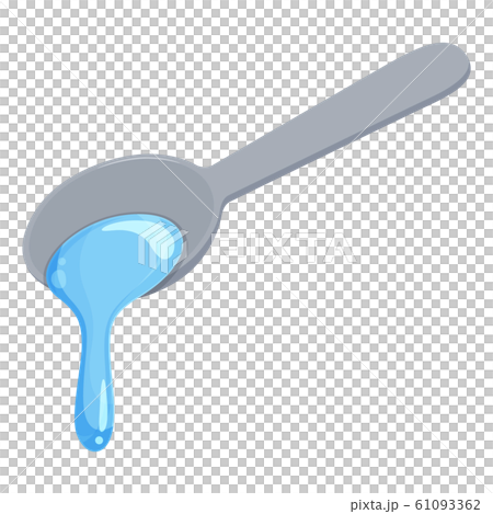 とろみ付けした水のイラスト_中 61093362